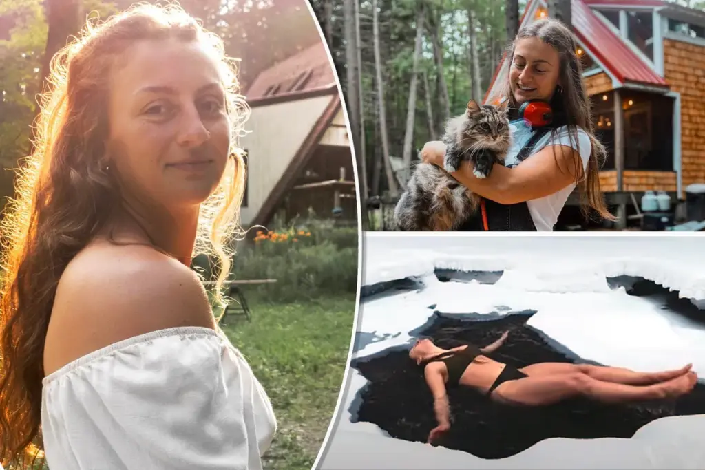 Vrouw verruilt kantoorbaan voor off-grid leven in een boshut