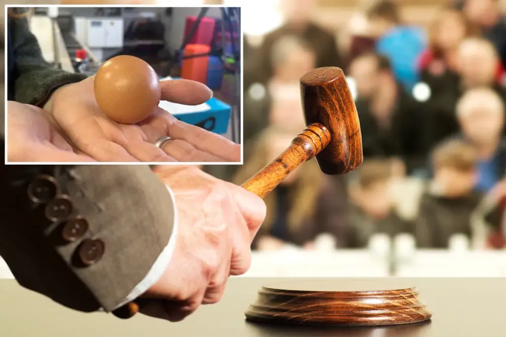 Ultra-zeldzaam rond ei geveild voor ruim $500