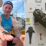 Britse visser vindt zeldzame Lego-haai uit jaren ‘90 – verdwenen speelgoed blijkt klein fortuin waard