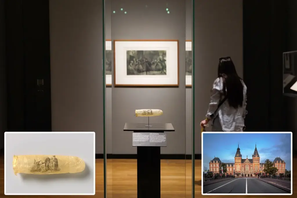 200 jaar oud condoom met erotische kunst te zien in het Rijksmuseum