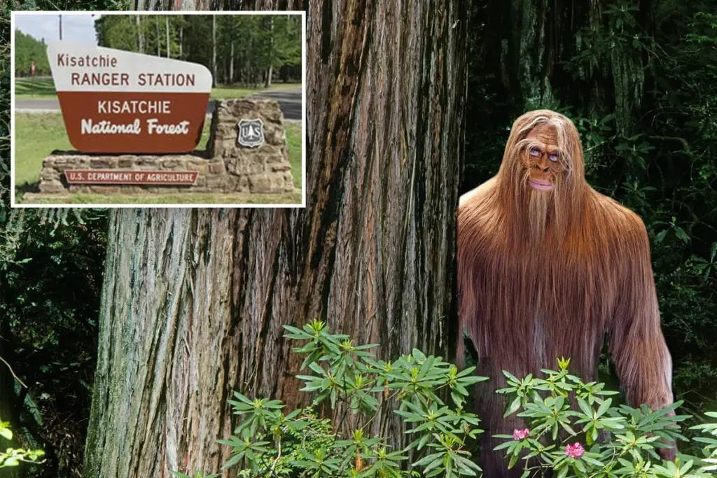 Bange tieners spotten ‘Bigfoot’ met gloeiende ogen in Kisatchie National Forest