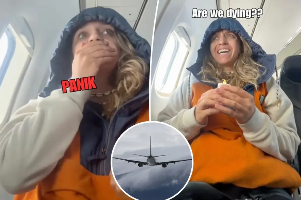 Passagier vreest voor haar leven tijdens turbulentie als crew mysterieuze kaarsjes uitdeelt — dit is de reden