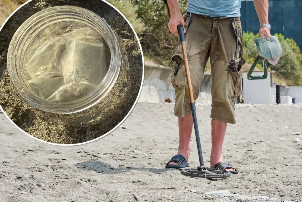 Schatzoeker vindt aangrijpend briefje begraven op het strand