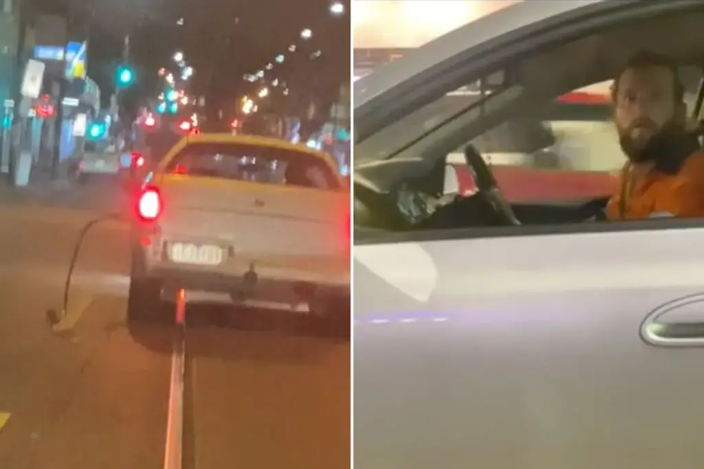 Verstrooide automobilist rijdt door Amsterdam met benzineslang nog vast aan auto