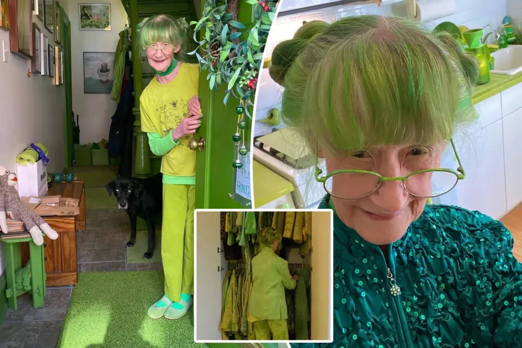 Ontmoet de Green Lady van Brooklyn — leven in één kleur