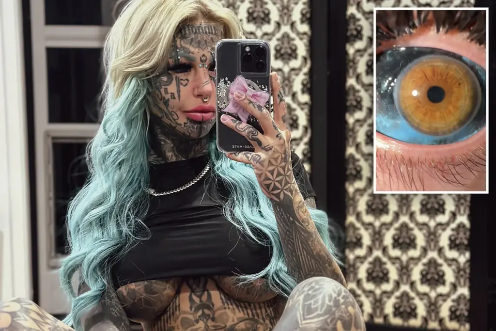 Ik werd tijdelijk blind door het tatoeëren van mijn oogballen — en toch was het het waard
