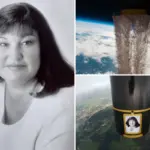 As van vrouw en haar kat uitgestrooid in de ruimte: een emotioneel en uniek eerbetoon