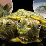 Een wonder: tweekoppige schildpad uit New Jersey overleeft tegen alle verwachtingen in