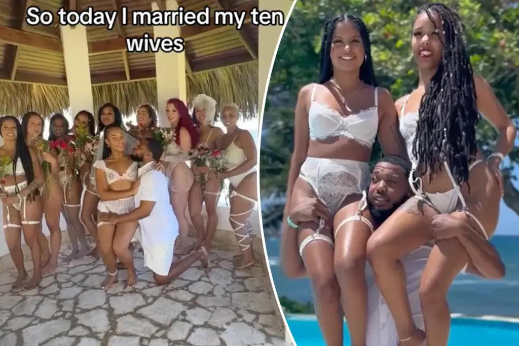 Deze man trouwde met 10 vrouwen tegelijk – ‘Hij koos gewoon alle smaken’