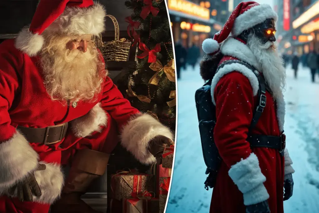 AI voorspelt: zo ziet de Kerstman eruit in 2050