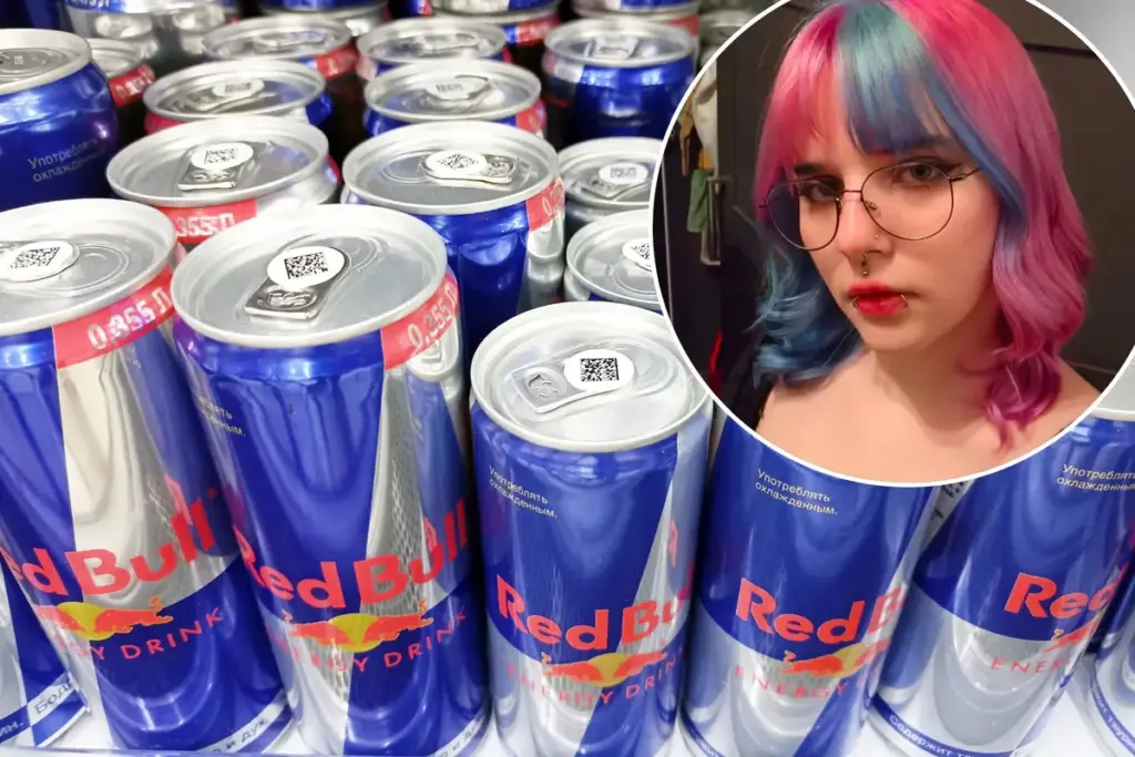 Zo dol op Red Bull dat ze een barcode toevoegde aan haar huid – en die werkt in de supermarkt