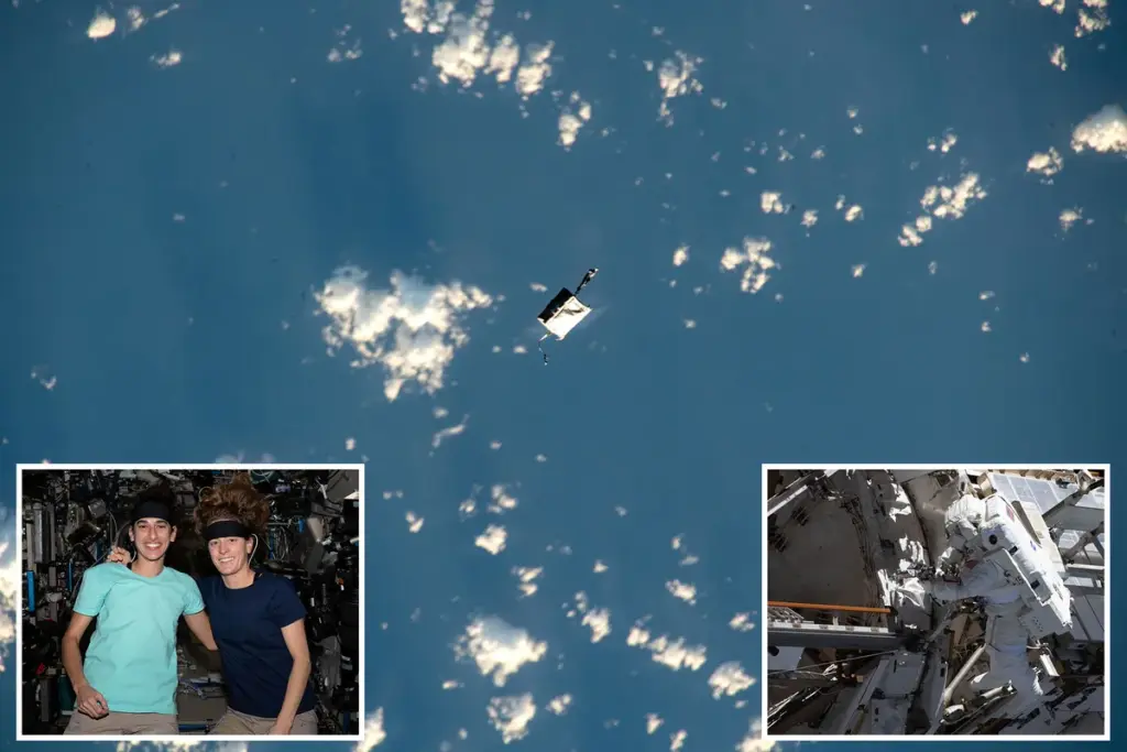 NASA-astronauten verliezen gereedschapstas tijdens ruimtewandeling: zo spot u hem
