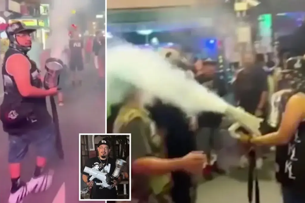 Amerikaanse toerist verspreidt mist van cannabis met ‘kush canon’ in Thaise hotspot