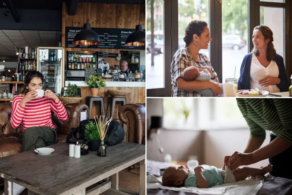 Ik vroeg een moeder haar baby niet op de cafécounter naast mij te verschonen — haar reactie verraste iedereen