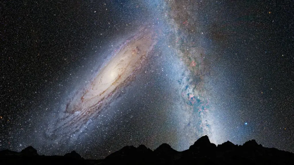 Galactische botsing kan het einde van de Aarde betekenen: het universum gooit letterlijk een munt op