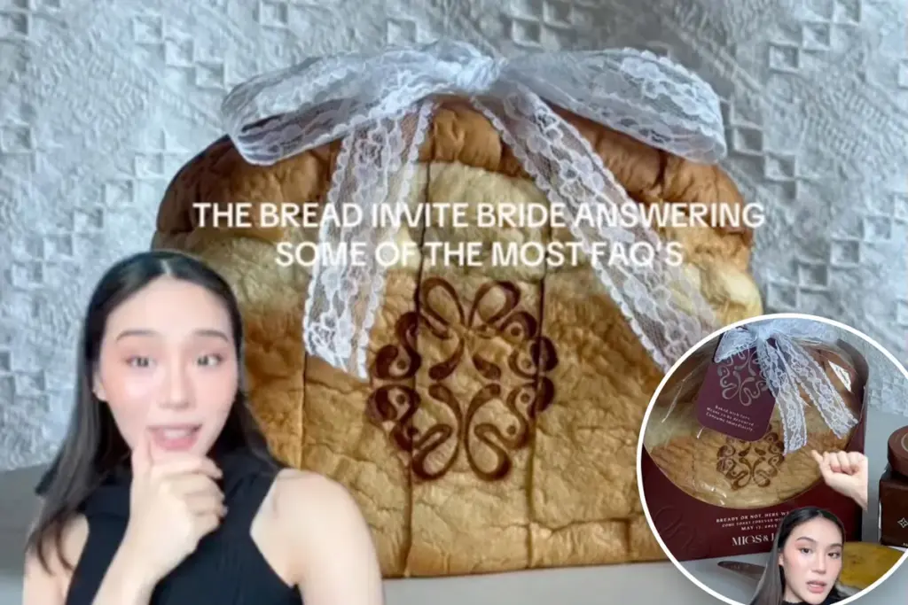 Koppel uit Manila verruilt papieren trouwkaarten voor eetbaar brood