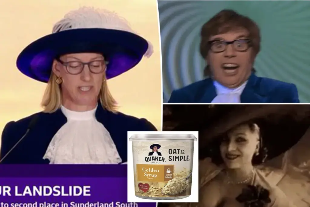 Opvallende verkiezingsoutfit Groot-Brittannië explodeert op internet: Shagadelic, baby
