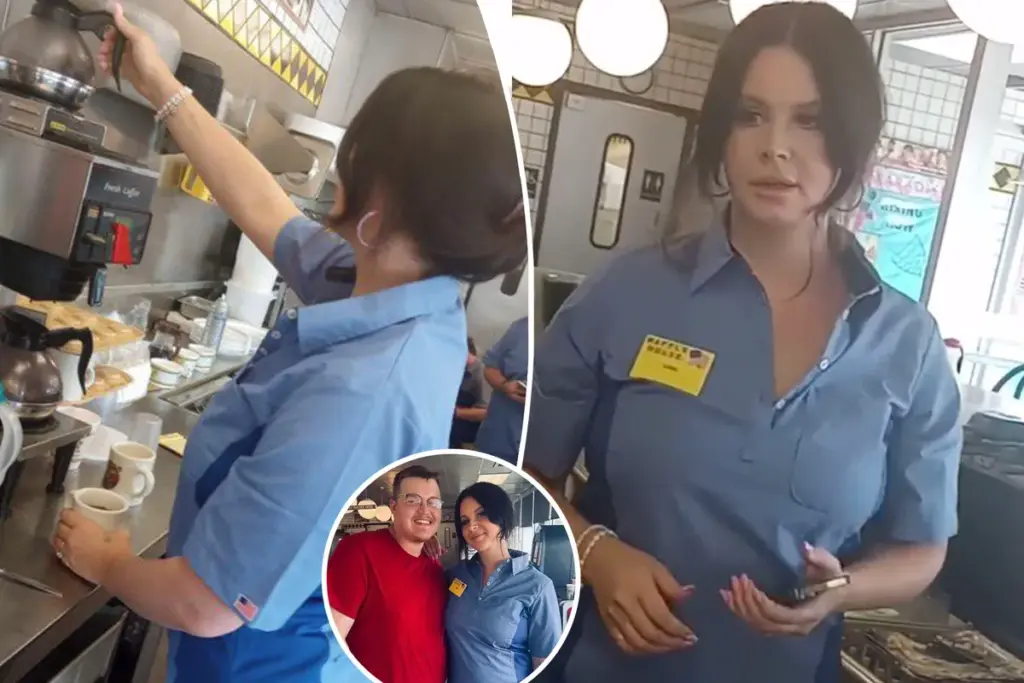Lana Del Rey werkt plotseling bij Waffle House: fans reageren verbaasd