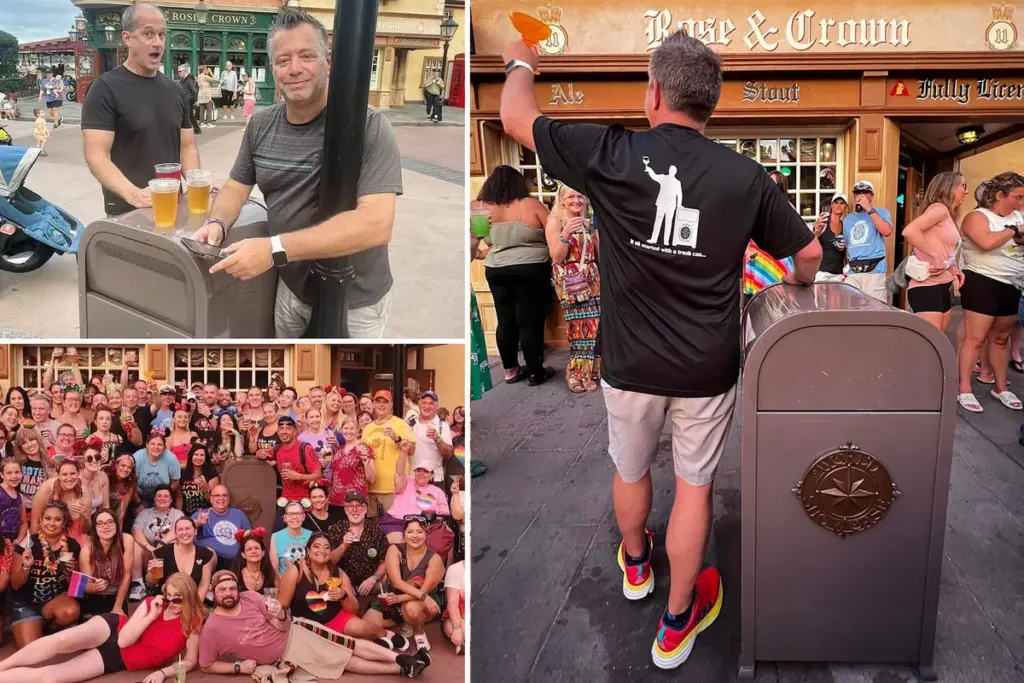 Disney Day Drinkers Club boos op EPCOT om verhuizing van afvalbak-mascotte