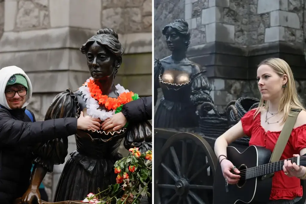 Student start campagne om aanranden van Molly Malone-beeld in Dublin te stoppen