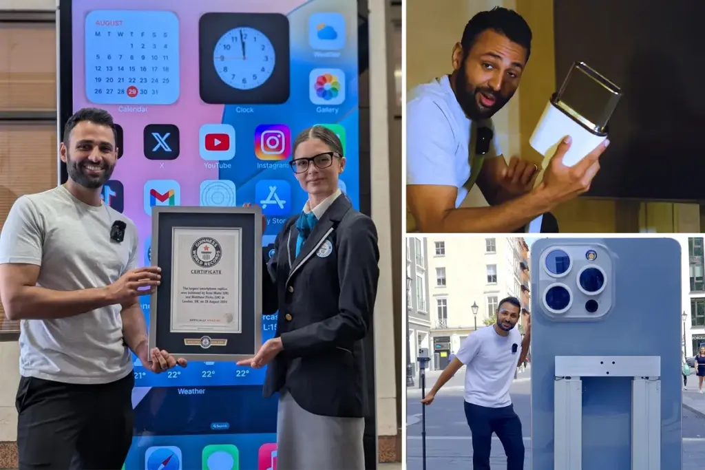 Grootste werkende smartphone ter wereld: Gigantische iPhone breekt Guinness World Record