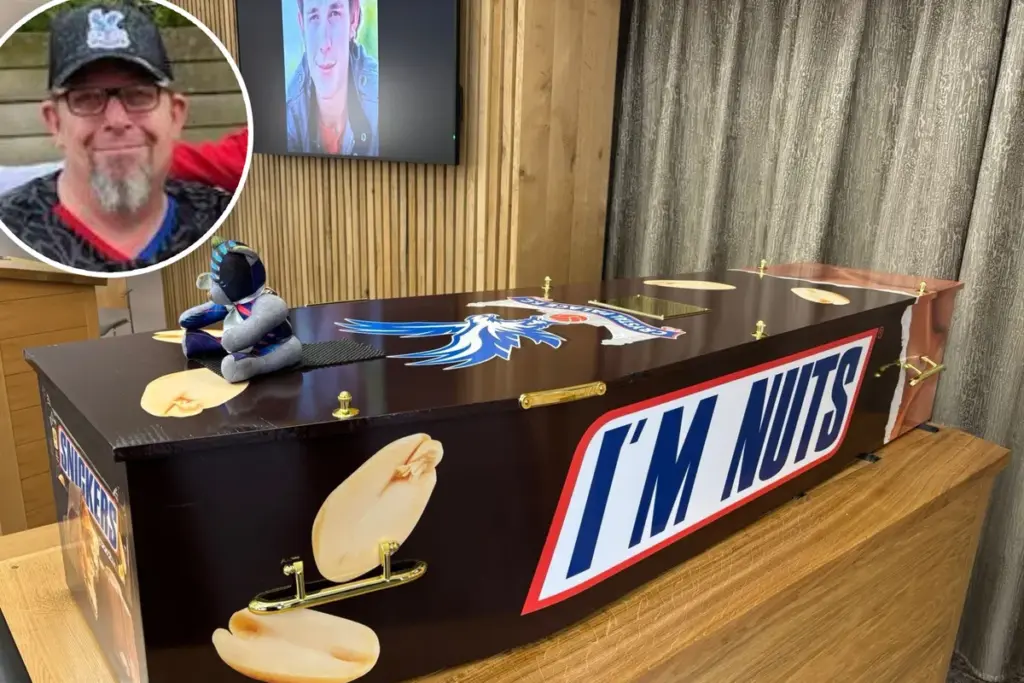 Brit begraven in Snickers-kist: een laatste wens met een glimlach