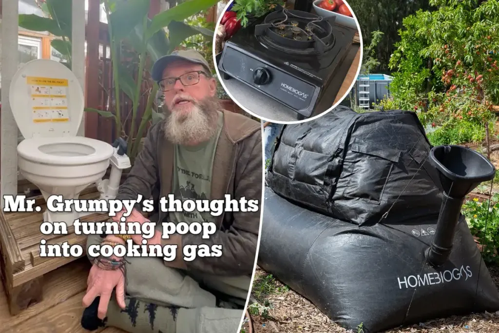 Wij koken op onze eigen gerecyclede poep in ons tiny off-grid huisje