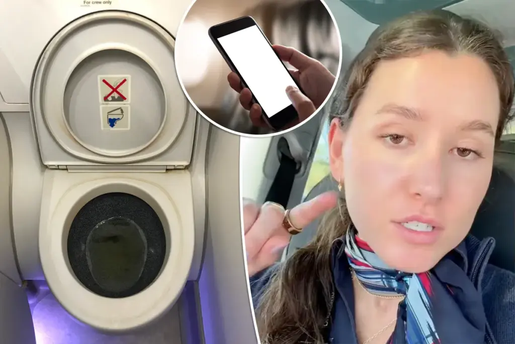 Dit gebeurt er als uw iPhone in het vliegtuigtoilet valt, volgens een stewardess