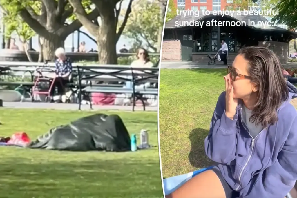 Schokkend: stel heeft seks in druk Manhattan-park waar kinderen spelen – ophef in New York