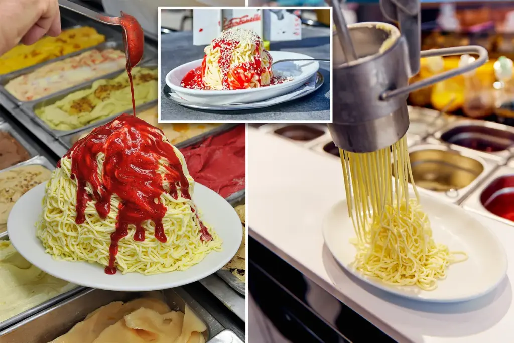 Spaghettieis opnieuw razend populair in Duitsland