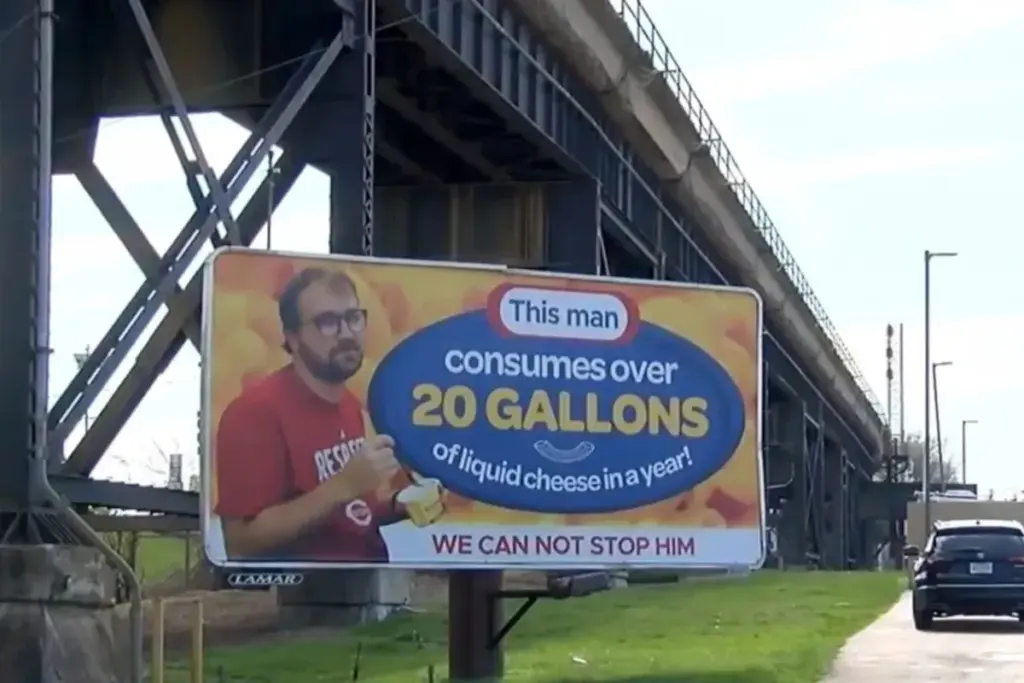 Billboard in Kentucky zet ‘kaasverslaafde’ man te kijk op opvallende manier