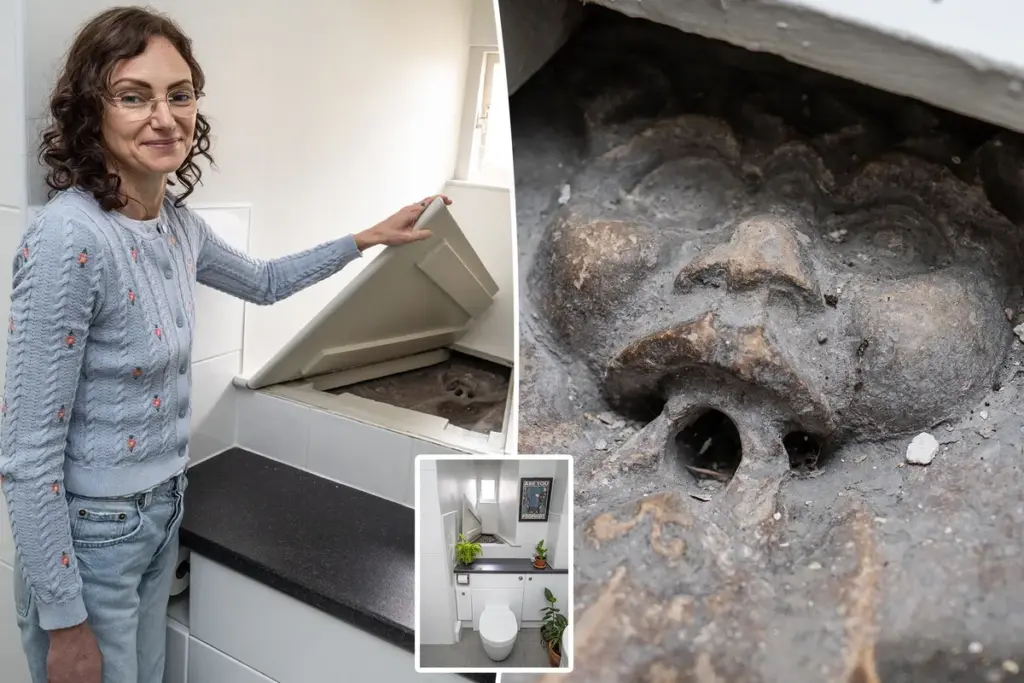 Bizar! Stel uit Lincoln vindt 700 jaar oud ‘demonenmasker’ achter het toilet